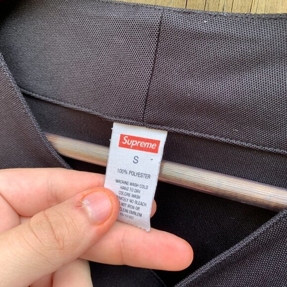 2017 Supreme Snake Script Logo Baseball Jersey Black Small - Picture 8 of 10